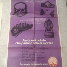Manifesto politico elettorale originale anni 70