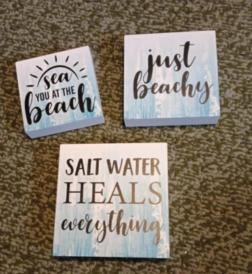 3 Nesting Beach Design Boxes - Image 1 of 4