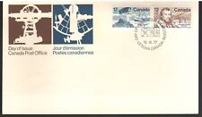 Canada #738-739 FDC 12¢ Pair Bernier/Fleming Famous Canadians, 16/IX/1977 ~ Mint