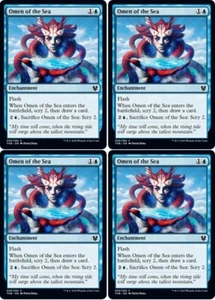 MTG - 4x OMEN OF THE SEA - Theros Beyond Death (C) - Picture 1 of 1