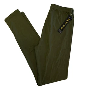 NEW MIX Women's 0-12 US Olive Green Soft Brushed Knit Leggings NWT - Picture 1 of 5