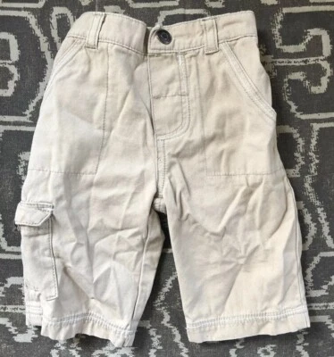 Boys Khaki Cargo Pants Sonoma Size 3-6 M - Image 1 of 4