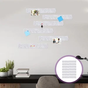 5 pcs With Push Pins Notice Board Hanging Felt Strips Memo Board Notes - Picture 1 of 14