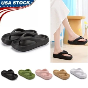 Non-slip Summer Womens Thong Flops Sandals Beach Comfort Slipper Shoes - Picture 1 of 17