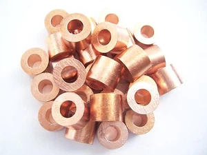 100 Copper Stops for Wire Rope Cable, 1/16" - Picture 1 of 1