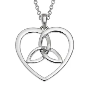 Nudo Triqueta Celta Amor Corazón Colgante Collar Día de la Madre Regalo - Imagen 1 de 2