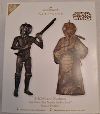 2012 Star Wars Hallmark Ornament 4-LOM Zuckuss NYCC Comic Con Exclusive