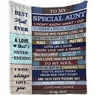 Mubpean Aunt Gifts Blanket 60"X50" - Gifts For Aunt - Aunt Gifts From Niece -