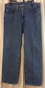 Carhartt Herren 34x30 (Maße 35"x31") traditionelle Passform blau Jeans B480 DPS EUC - Bild 1 von 4