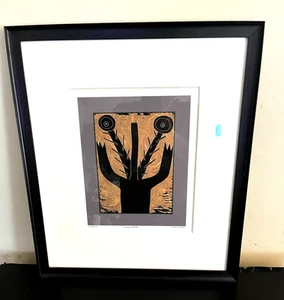 PRICKLY HEAD 2 Signed Print by MARVIN JONES (1940-2005) 8.5" x 10" - Picture 1 of 5
