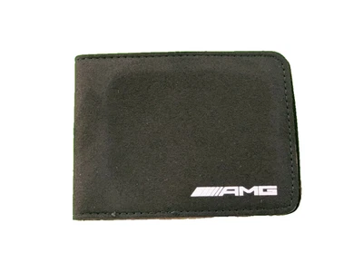 Wallet/ID CARD, 6 POCKETS BLACK SUEDE LEATHER WITH MERCEDES-BENZ LOGO AMG - Image 1 of 3