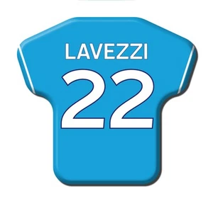 Calamita Simile a T-Shirt Calcio Stagione 2011/2012 Napoli 22 Ezequiel Lavezzi - Foto 1 di 9