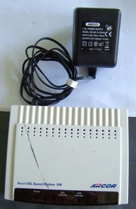 Arcor DSL Speed Modem 200, Model: CELL 19A-BX-AR, weiß, Netzteil - Bild 1 von 6