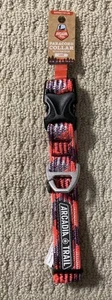 Arcadia Trail LARGE Paracord Durable Nylon Dog Collar “Berry” Color - NEW - Picture 1 of 4