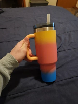 Pajita degradada vaso acero inoxidable aislada al vacío Ozark Trail 40 oz Foto 1 de 4