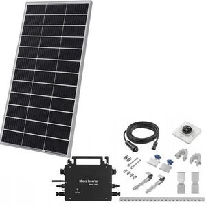 Balkon Solarkraftwerk – 300W Solarpanel Set Starterpaket – inkl. Wechselrichter - Bild 1 von 1