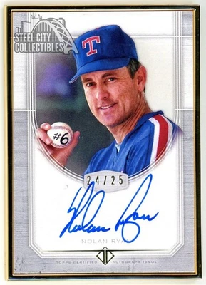 Nolan Ryan 2017 Topps Transcendent Framed Autograph Card #TCA-NR 24/25 - Image 1 of 2