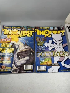 InQuest Gamer Magazines #54 & #61 Pokémon Mewtwo Magic vs Pokémon 1999-2000 - Picture 1 of 11