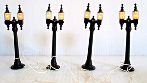 DEPT 56 "FAROLAS DOBLES" ~(1989)~ **ACCESORIO ILUMINADO/FUNCIONADO CON PILAS** - Imagen 1 de 11