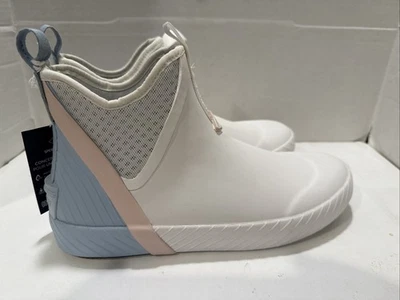 Botas de goma Sperry para mujer Cutwater blancas/azules talla 9 Foto 1 de 4