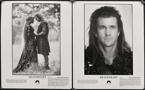 BRAVEHEART 1995 AUTHENTIC (7) 8X10 b&w PRESS PHOTOGRAPHS SET MEL GIBSON - Picture 1 of 4