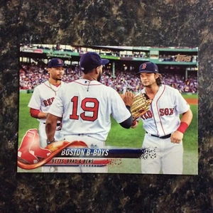 2018 Topps #211 Boston B-Boys Medias Rojas Brad, Betts & Bens - Imagen 1 de 2
