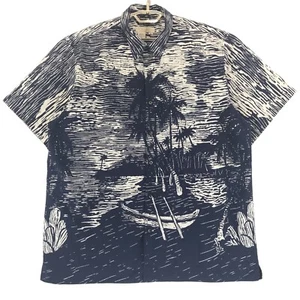 Camisa The Territory Ahead Para Hombre XL Azul Marfil Algodón 1 Bolsillo Manga Corta - Imagen 1 de 6
