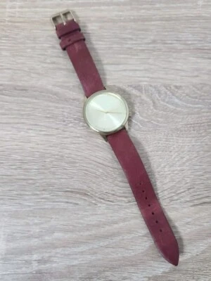 Komono The Estelle Ladies Leather Wrist Watch Gold Tone Not Working Untested - Image 1 of 4