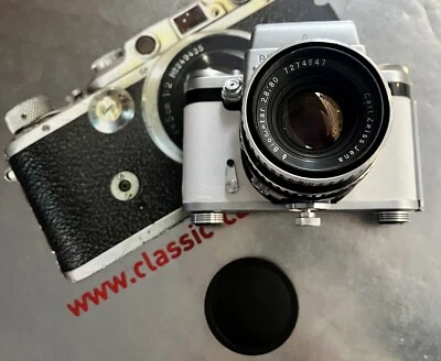 Belle Pentacon Six 6x6 Ikamera Avec Carl Zeiss Jena Biomer 2,8/80mm Obj Blanc - Photo 1/4