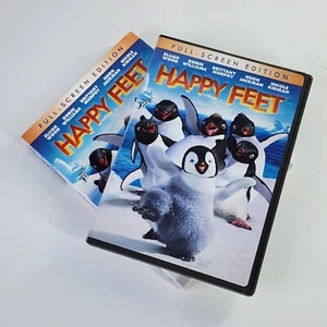 Happy Feet (DVD, 2007, Full Frame) Elijah Wood, Robin Williams, Brittany Murphy - Picture 1 of 7