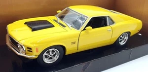 Motor Max 1/24 Scale 73303 - 1970 Ford Mustang Boss 429 - Yellow - Picture 1 of 5