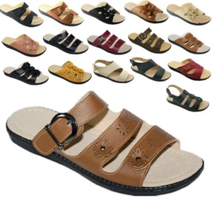 New Women Sandals Shoes Gladiator Slip On Fashion Slide Shoes Size 5 - 10 - Picture 1 of 45