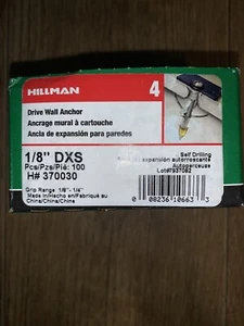 Hillman 1/8" DXS Drive ancoraggio a parete quantità 100 - Foto 1 di 1