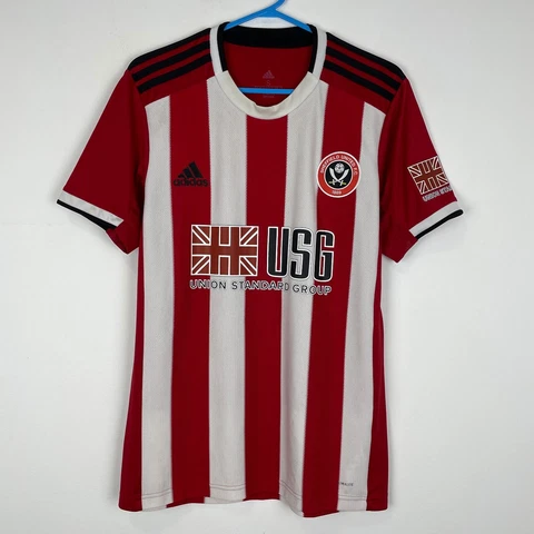Sheffield United 2019-2020 Home Football Shirt Adidas Soccer Jersey Adult size S Cover