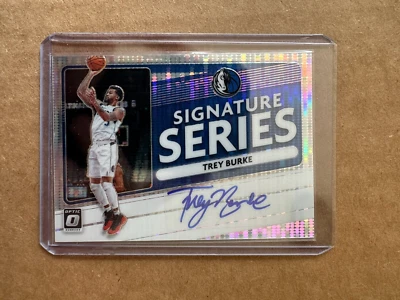 2020-21 Panini Donruss Optic Signature Series Pulsar Prizm /17 Trey Burke Auto - Image 1 of 2