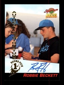 1994 SIGNATURE ROOKIES #23 ROBBIE BECKETT ROOKIE RC AUTO /8650