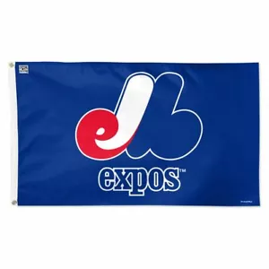 MONTREAL EXPOS COOPERSTOWN RETRO LOGO 3'X5' DELUXE FLAG NEW WINCRAFT 👀 - Picture 1 of 1