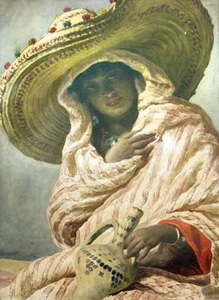 high quality oil painting 100% handpainted on canvas "A young Moroccan " - Picture 1 of 1