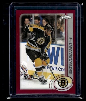 2002 Topps Chrome Refractor #10 Joe Thornton Bruins - Image 1 of 2