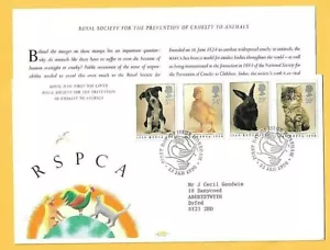 ROYAL MAIL 1990 FDC - 150 Years RSPCA - Shs Fdi HORSHAM - Picture 1 of 1