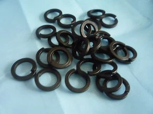 Packs of 10 , 20 , 50 M4 (4mm) BLACK Spring Washers - Picture 1 of 2