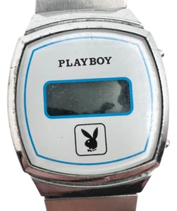 Vintage 1980s LCD Digital Playboy Advertising Watch - Picture 1 of 7