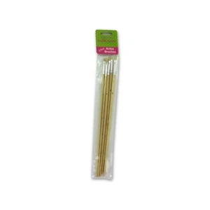 5 Pack Wood Handle Artist Brushes - Picture 1 of 1