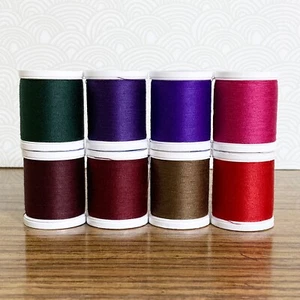 Coats & Clark Dual Duty Thread 8 Spools JEWEL TONES Polyester All Purpose 125 yd - Picture 1 of 5