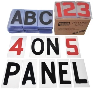 4" Letter Printed on 5" Flexible Panel for Outdoor Signs - Changeable Portabl... - Picture 1 of 6
