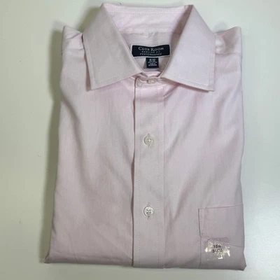 Camisa de vestir lisa de ajuste regular Club Room para hombre, rosa parfait 15,5 34/35 $60 Foto 1 de 4