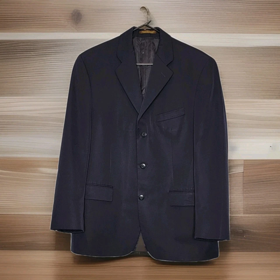 Brandini le Collezioni Azul Traje Abrigo Blazer Chaqueta Hombre Talla 40R Foto 1 de 4