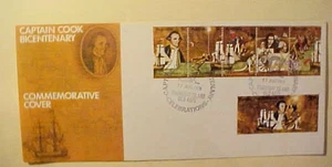 AUSTRALIA FDC COOK SE TENANT 1970 AUG 17 THURSDAY ISLAND CAT $ 45.00 - Picture 1 of 1