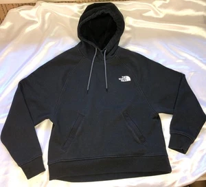 The North Face Hoodie Pullover Black White Zipper Pockets Womens Size S - Picture 1 of 8