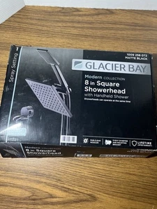 Glacier Bay Modern 1Spray Dual Wanne Wandhalterung fest + Handbrausekopf schwarz - Bild 1 von 4